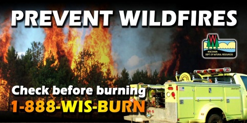 DNR Prevent Wildfires billboard